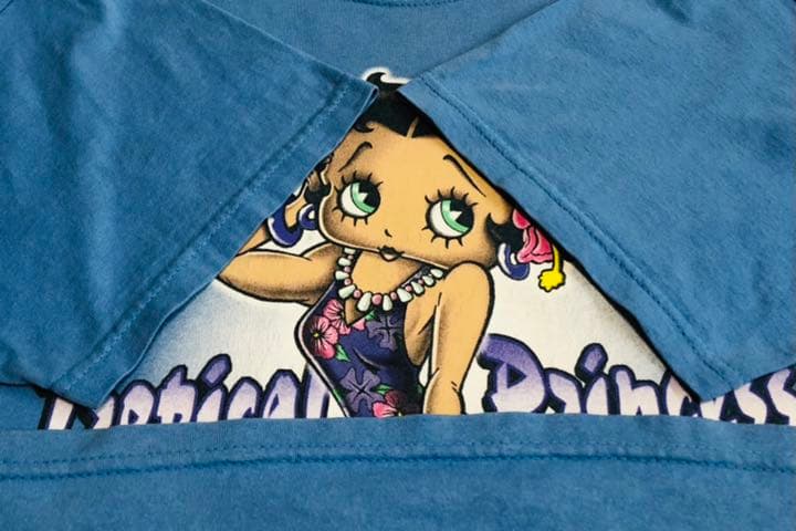 90s Betty Boop ベティブープ 両面プリント Tシャツ XL