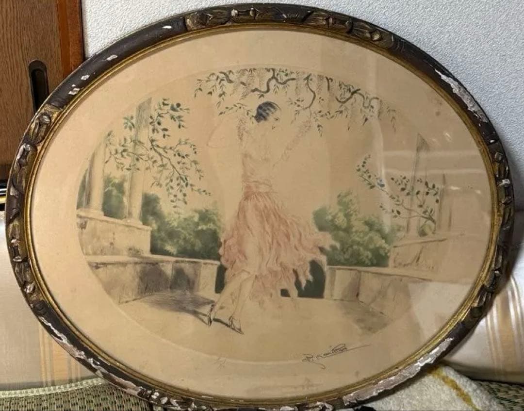 ルイ・イカール　Louis Icart エッチング　サイン入り1931　女性像