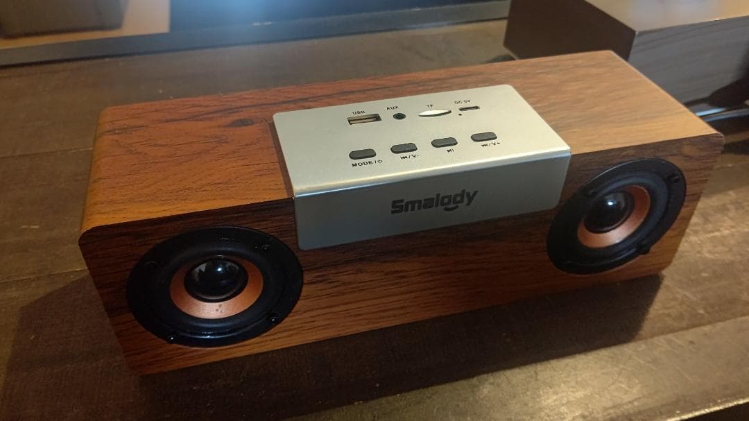 木製ワイヤレススピーカー 10W ポータブルデザイン