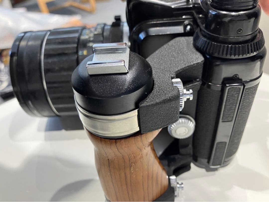 PENTAX67Ⅱ 中判フィルムカメラ 木製グリップ、部品付き