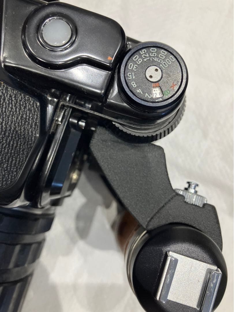 PENTAX67Ⅱ 中判フィルムカメラ 木製グリップ、部品付き