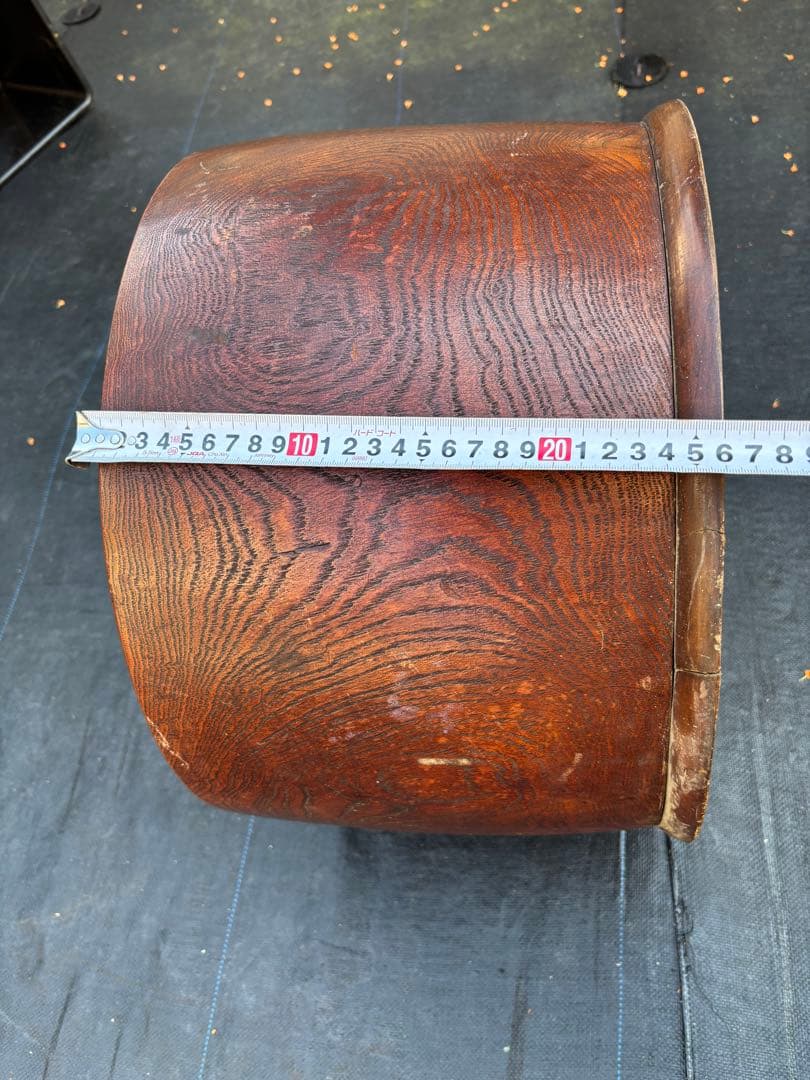 木製火鉢 約４２cm 昭和レトロ・アンティーク
