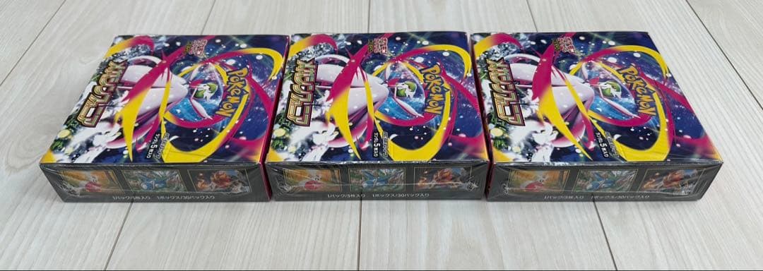 シュリンク付き 3BOX ポケモンカード メガシンフォニア