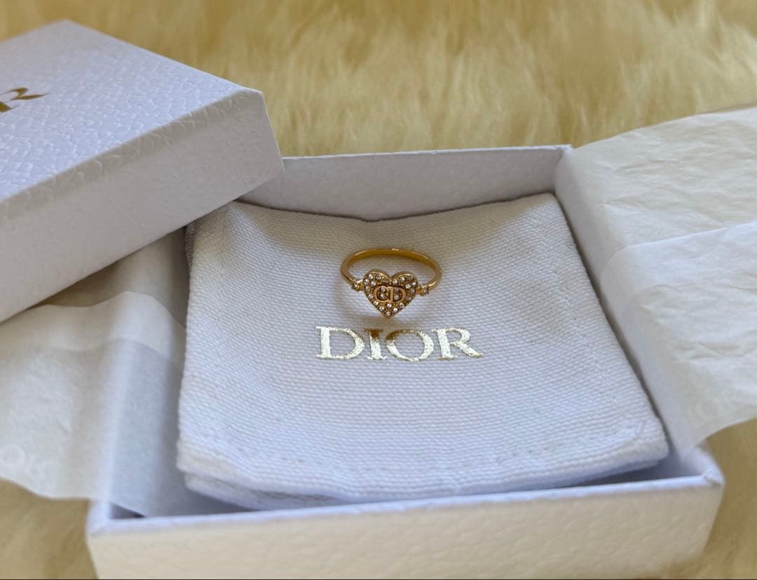 dior DIOR ディオール　リング　ハート 指輪　M