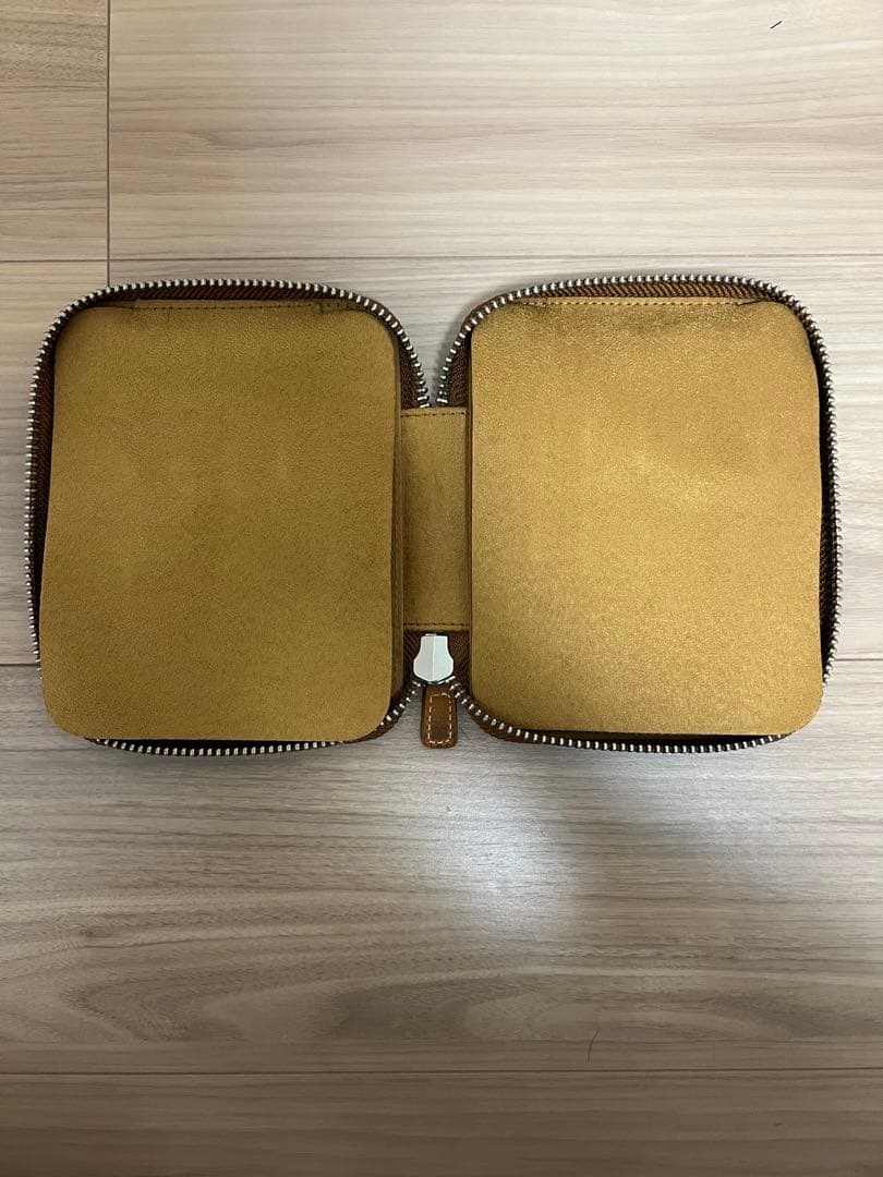 【美品】ガレンレザー　10本差しペンケース　クレイジーホースブラウン