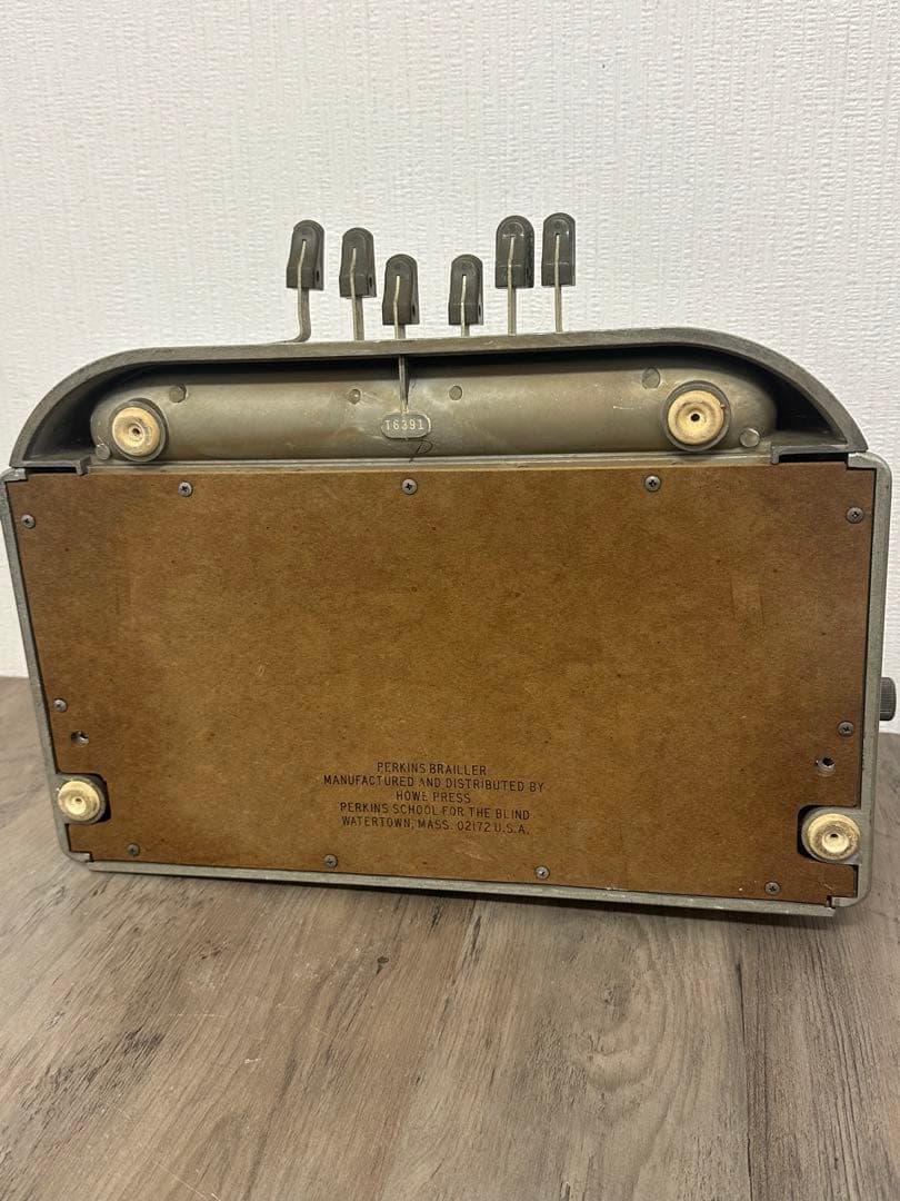 レア品！PERKINS BRAILLER 点字タイプライター