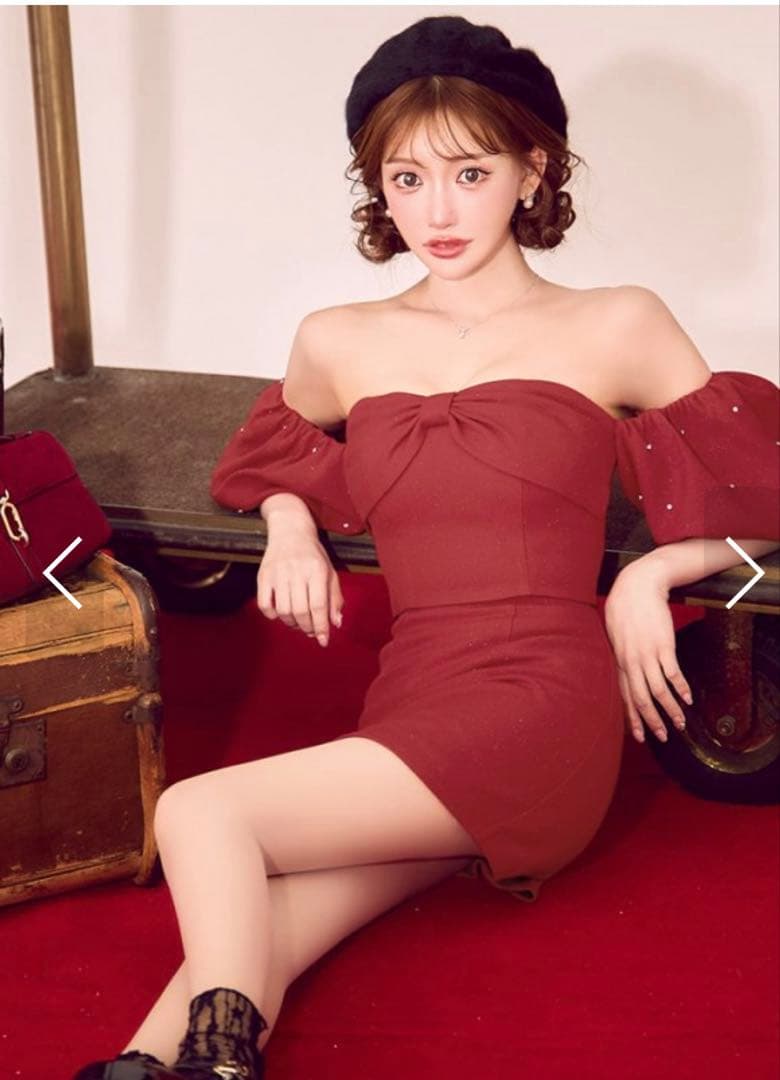 ROBE de FLEURS オフショルダードレス　ツーピース