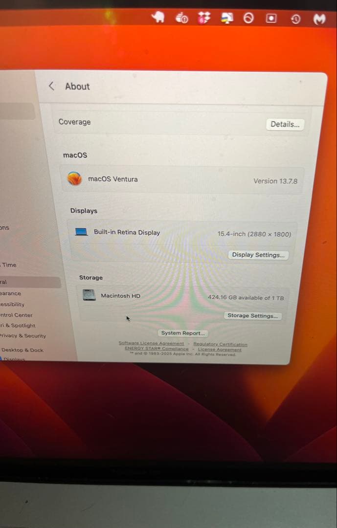 Apple Mac Pro 15インチ 1TB スペースグレー 充電器付機