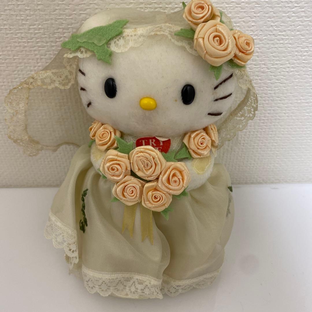 ハローキティ ウェディングドール レア 音声不動／現状品／ドレスタイプ