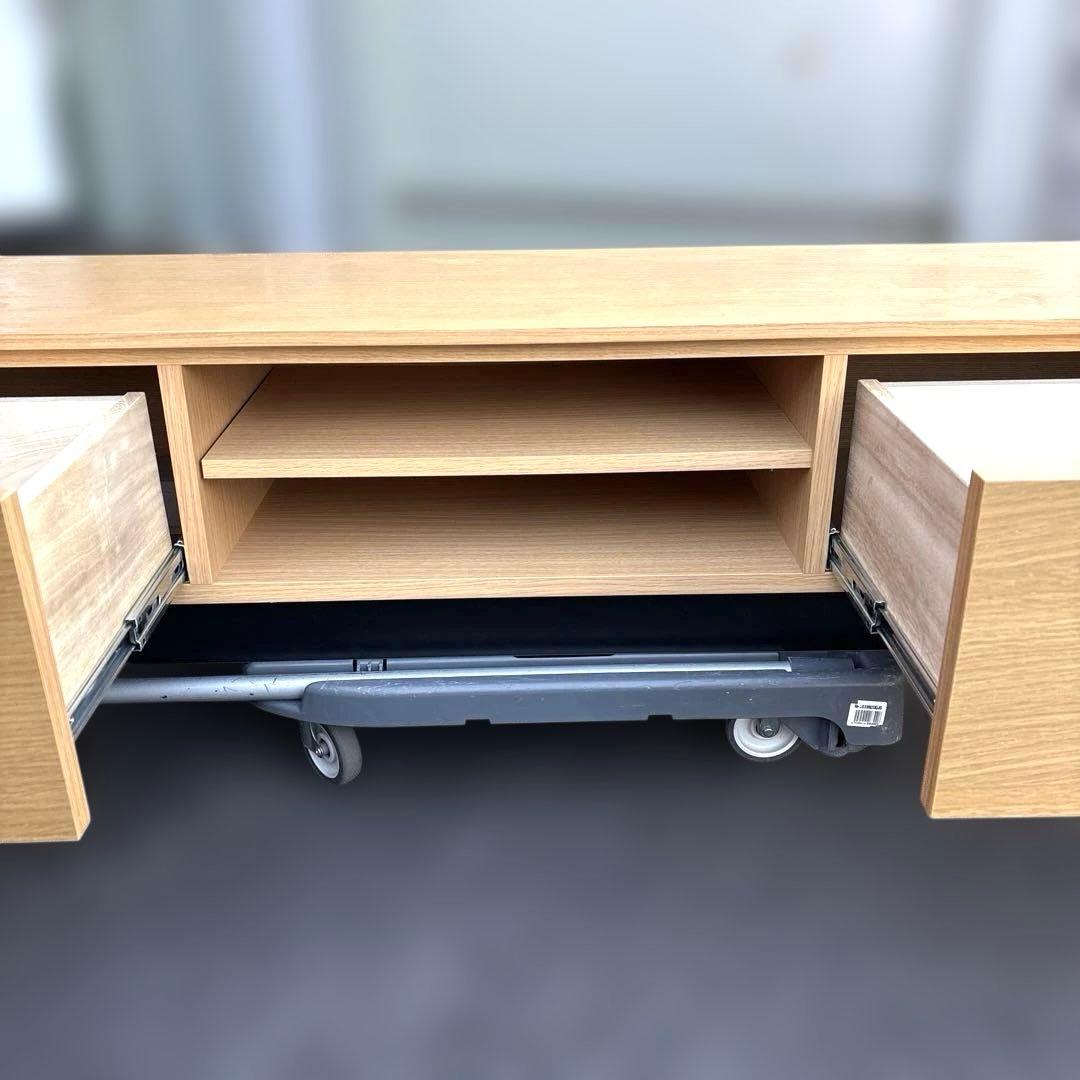 ニトリ/テレビボード/150/ローボード/レシェンテ/ライトブラウン