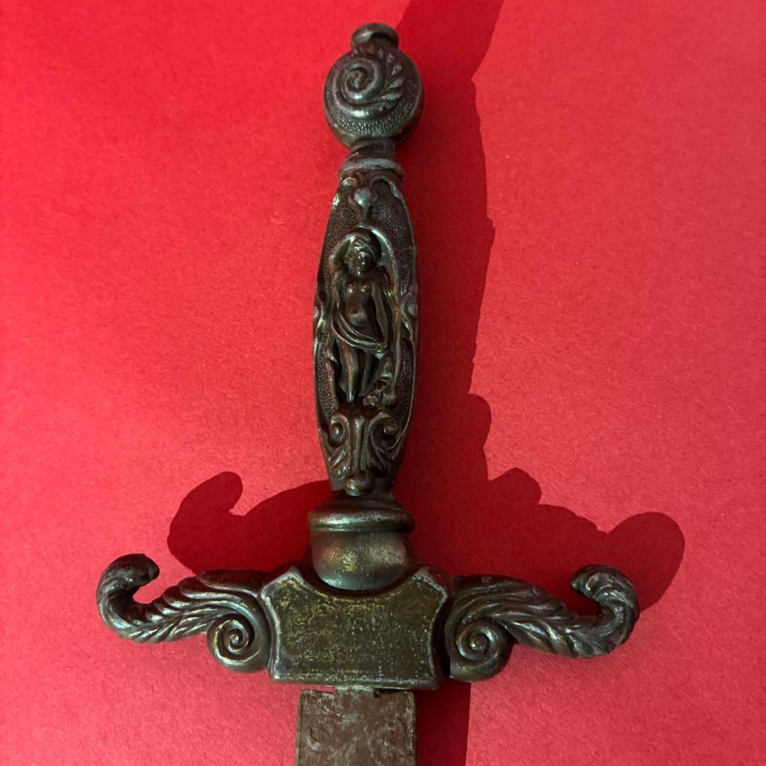 時代物100年以上前アンティークショートソード　剣　洋刀模造刀骨董置物ブロカント