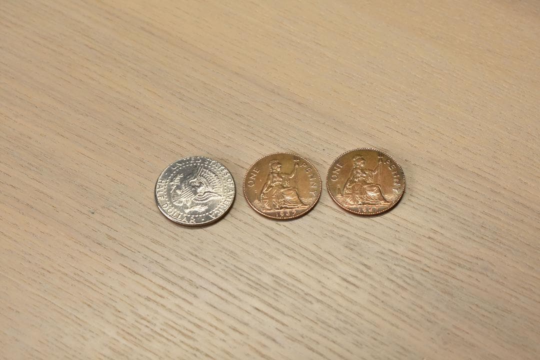 【手品】シルバー＆カッパー（ジョンソン）説明書あり_マジック