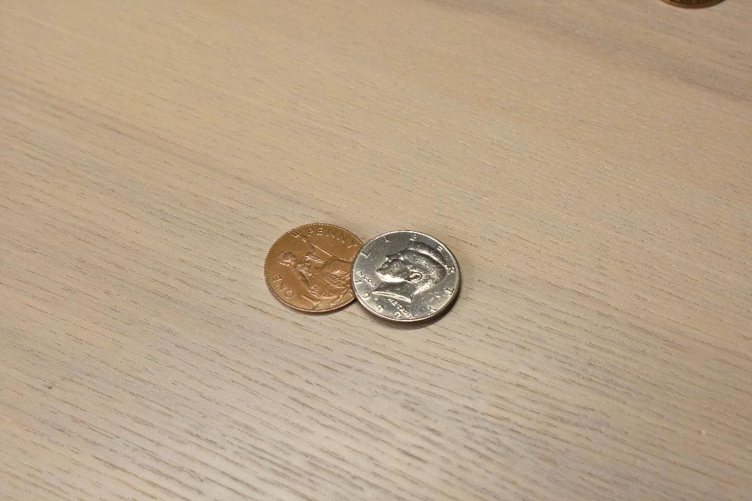 【手品】シルバー＆カッパー（ジョンソン）説明書あり_マジック