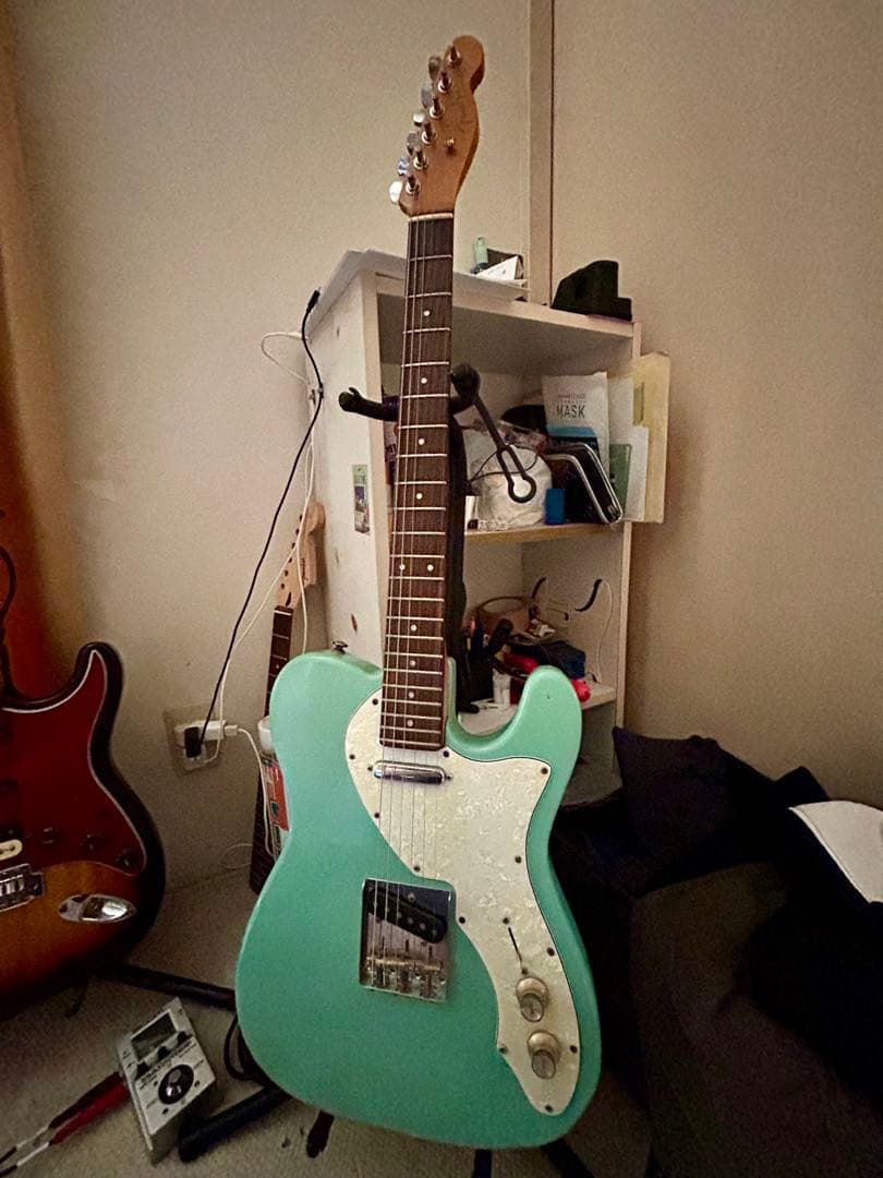 テレキャスタータイプサーフグリーンソフトレリック