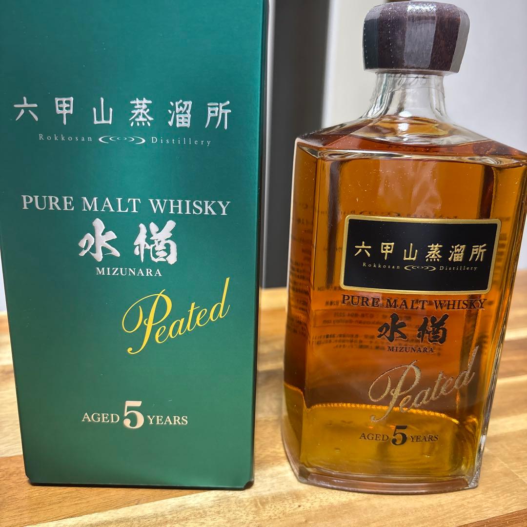 六甲山蒸溜所 水楢 Peated 720ml 42%