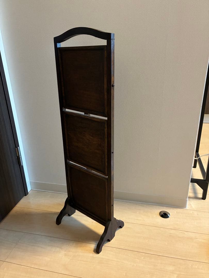 英国ヴィンテージ3段ケーキスタンド木製スリーティアーズ折りたたみ式