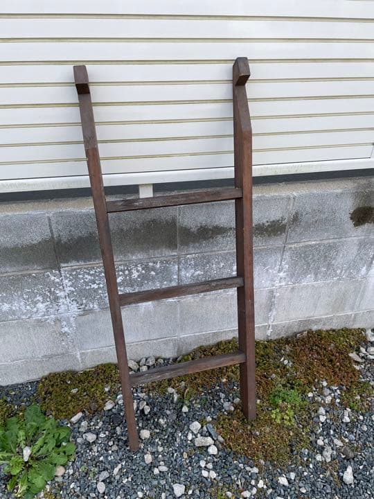 古材 ビンテージ梯子 はしご 古道具当時物 アンティーク インテリアディスプレイ