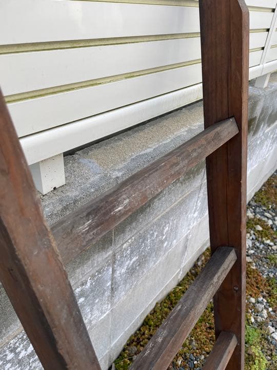 古材 ビンテージ梯子 はしご 古道具当時物 アンティーク インテリアディスプレイ