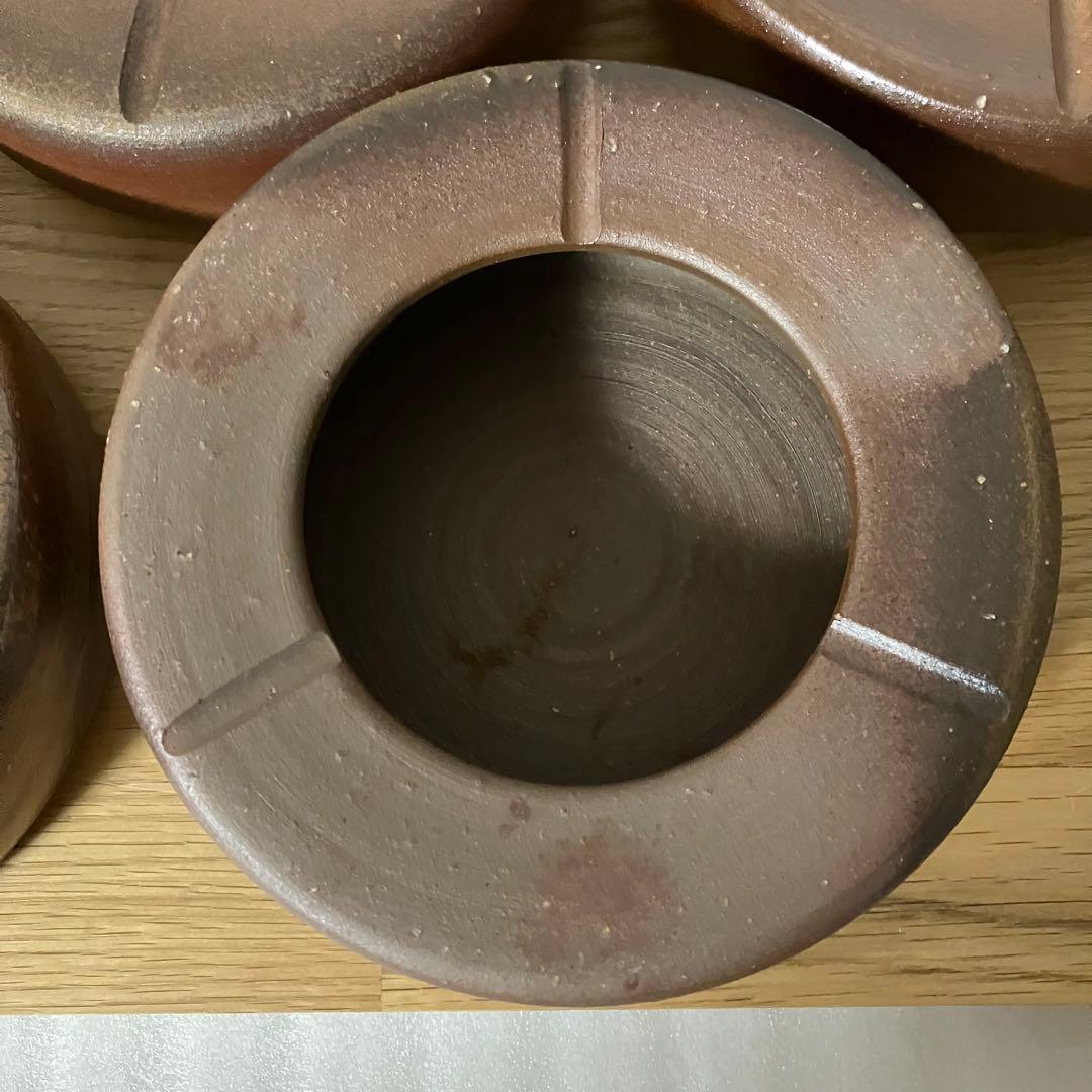 備前焼　灰皿　5点セット