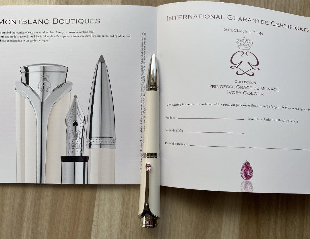 新品同様 モンブラン プリンセス グレース デ モナコ スペシャル ボールペン