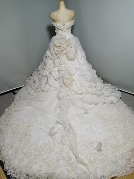 [352] ウエディングドレス 11～13号サイズ 中古