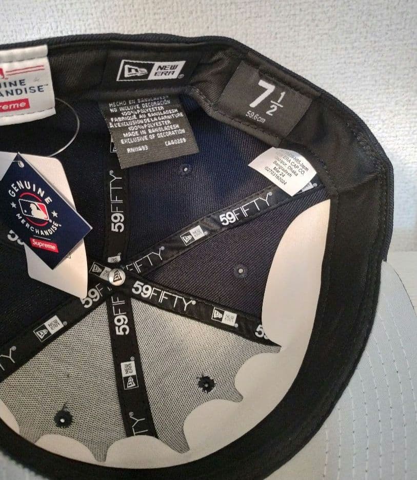 シュプリーム NY ヤンキース キャップ　7 1/2