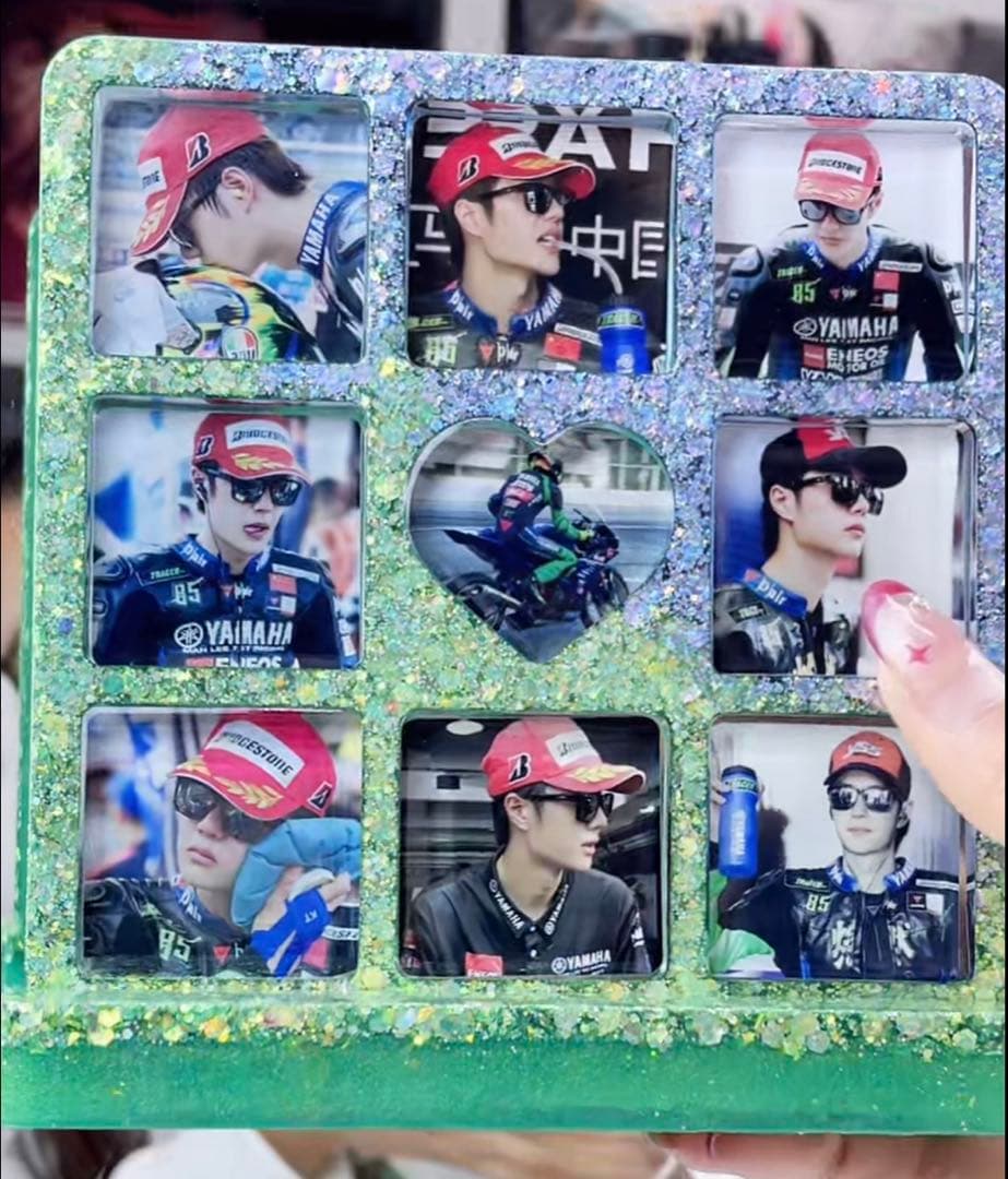 肖戦 王一博 2番スタジオ 両面レジン九宫格 玄関　置物新作　3セット❣️確認用②