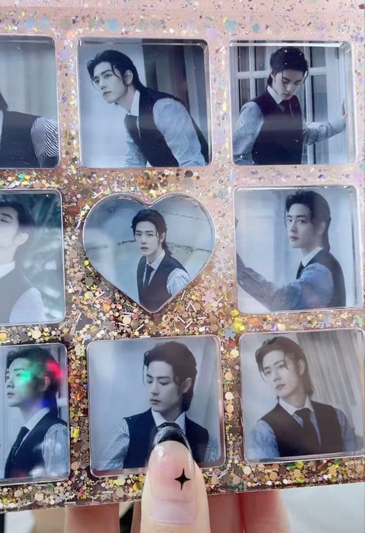 肖戦 王一博 2番スタジオ 両面レジン九宫格 玄関　置物新作　3セット❣️確認用②