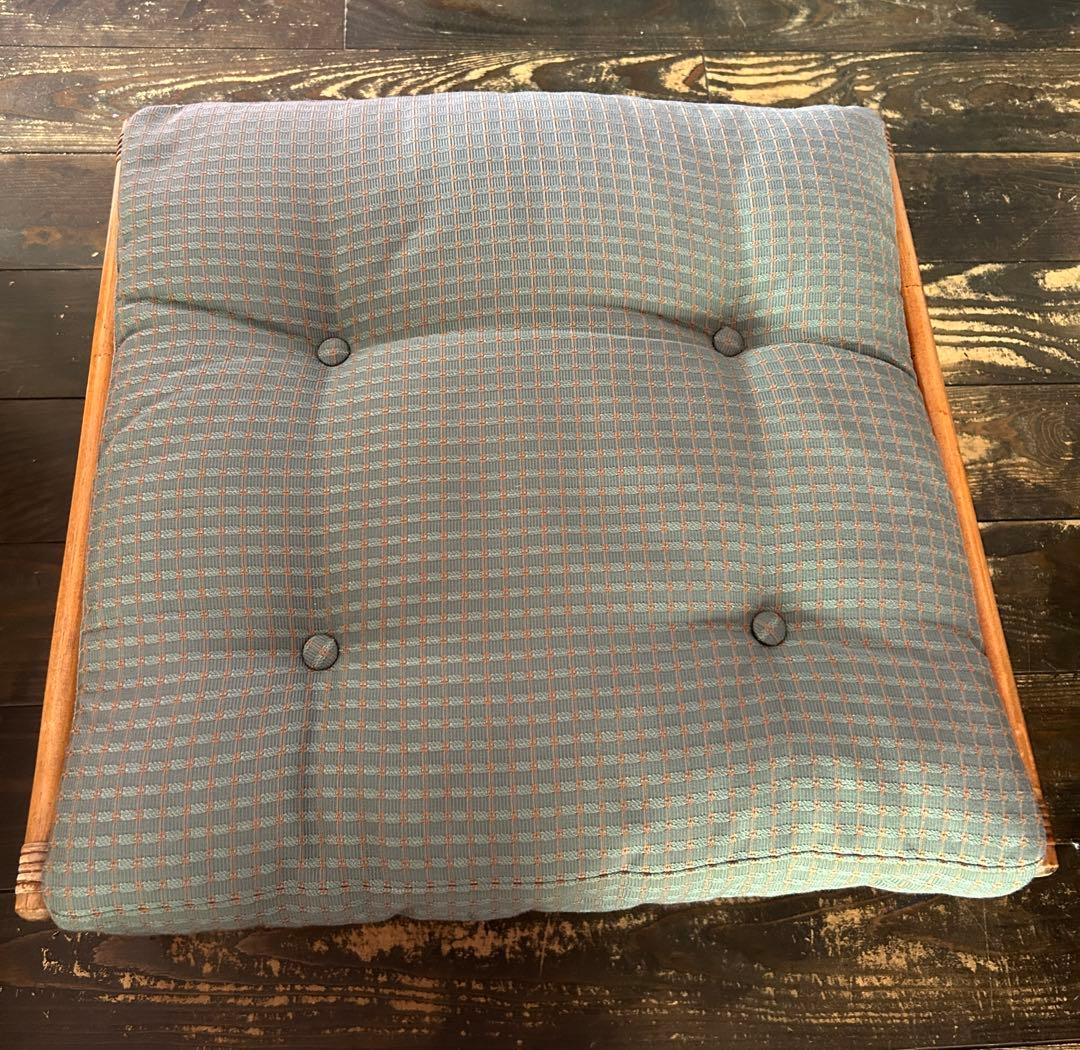 アンティーク　籐　ラタン製スツール オットマン　サイドチェア　ベンチ