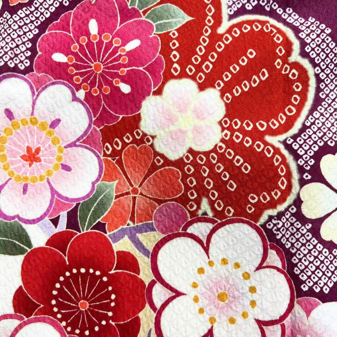 ≪早い者勝ち≫【美品】 振袖 正絹 古典柄 成人式 花柄 単品 白 96 ●