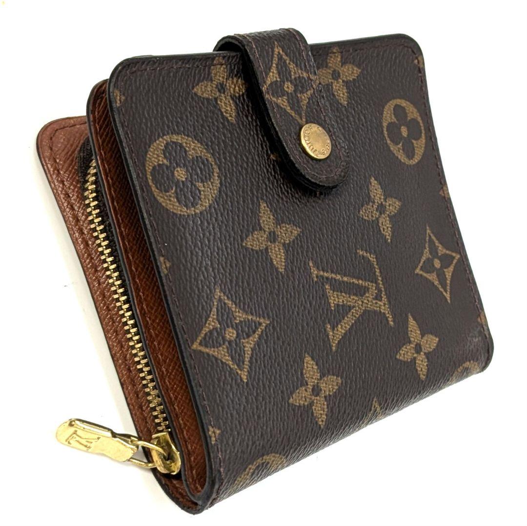 ルイヴィトン モノグラム コンパクトジップ 二つ折り財布 B18