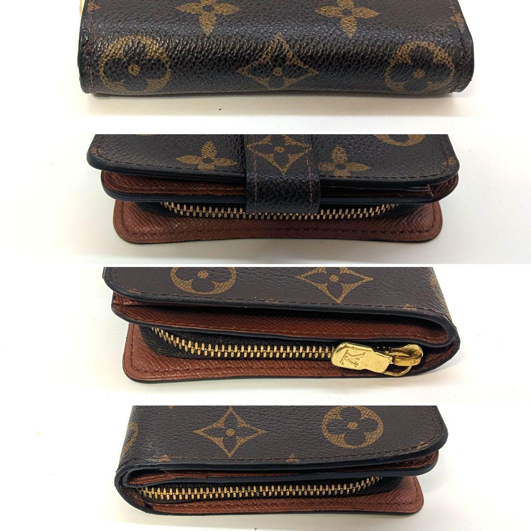 ルイヴィトン モノグラム コンパクトジップ 二つ折り財布 B18