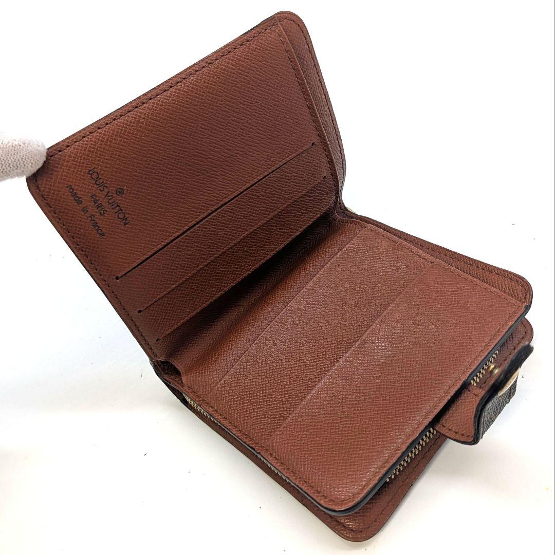 ルイヴィトン モノグラム コンパクトジップ 二つ折り財布 B18