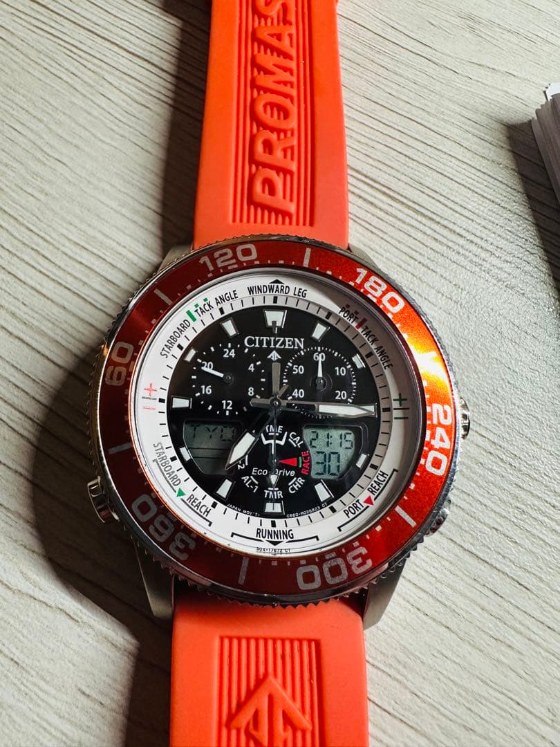 CITIZEN PROMASTER クロノグラフ オレンジ