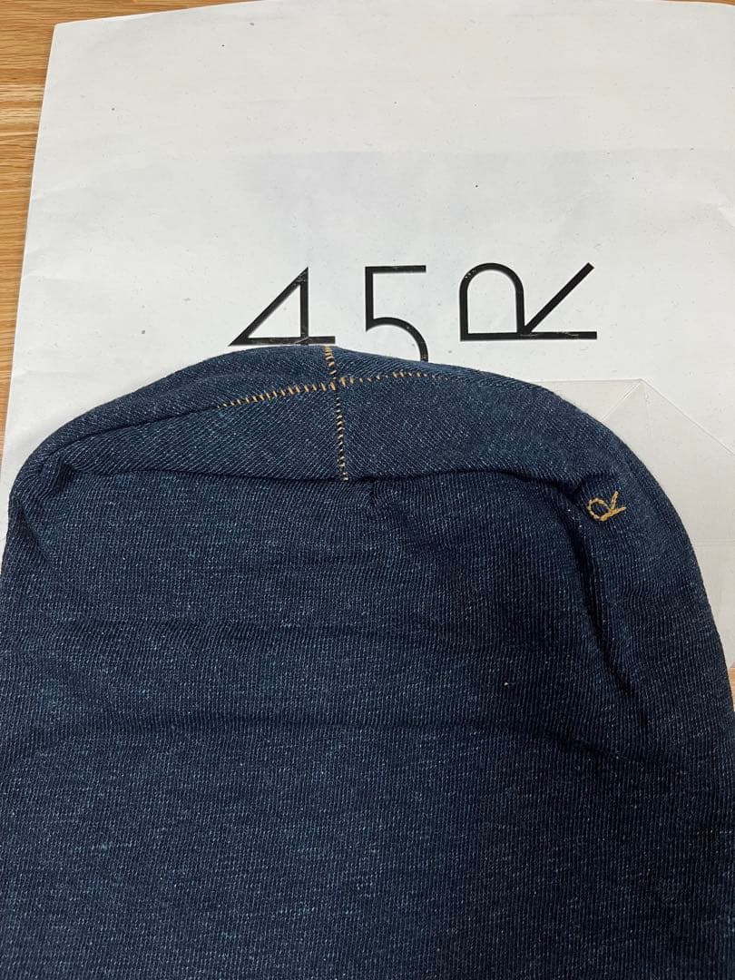 未使用フォーティファイブ・アール(45R)インディゴニット帽