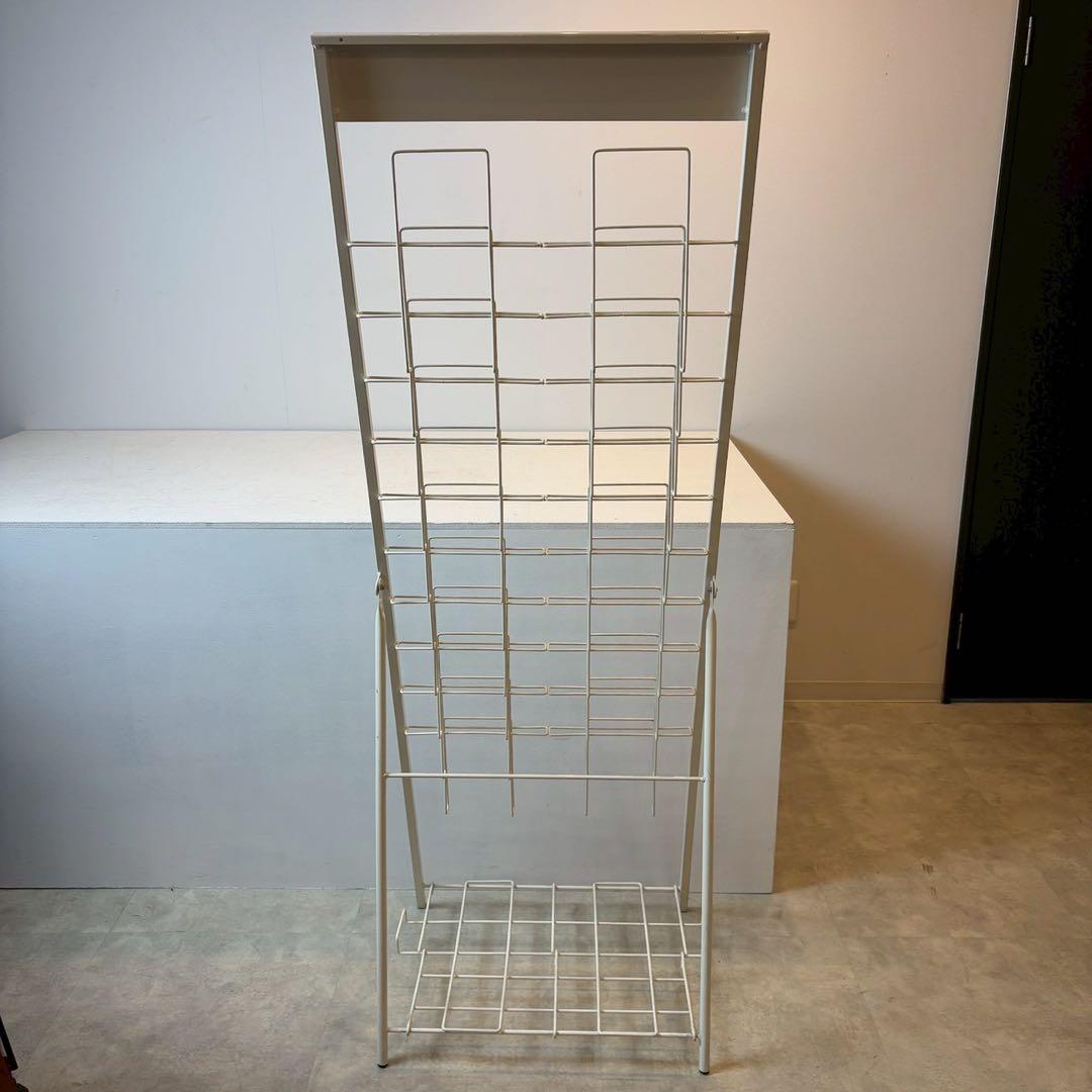 カタログスタンド　パンフレットスタンド　2列10段　折りたたみ可能