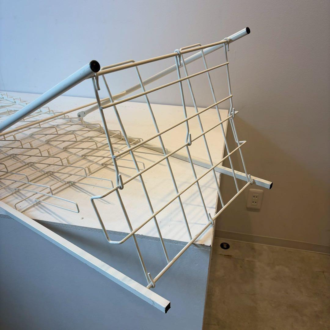 カタログスタンド　パンフレットスタンド　2列10段　折りたたみ可能