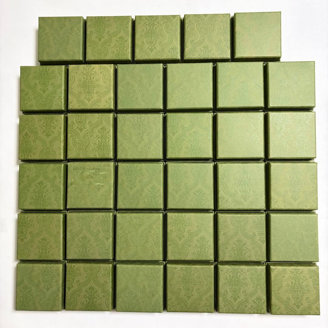 美品　グッチ　保存袋　空箱　28個セット　アクセサリー入れ 現行品　緑　麻