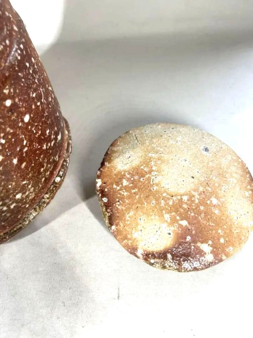 佐伯健剛　信楽焼　水指　水差し　直径16㎝　高さ16㎝