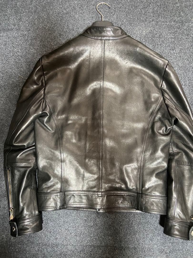 EMMETI ANDREA 中綿入り シングルライダースジャケット46