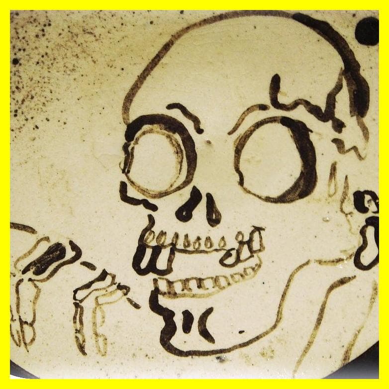 me504⑱『妖怪 がしゃどくろ 皿』　/骨董品 古美術 古玩 アンティーク