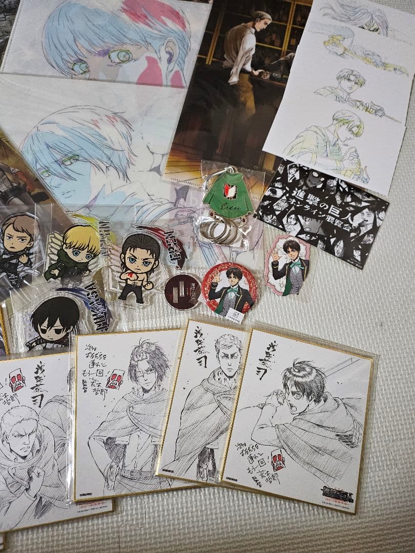 進撃の巨人 リヴァイ エレン ミカサ アルミン ジャン クリアファイル 色紙