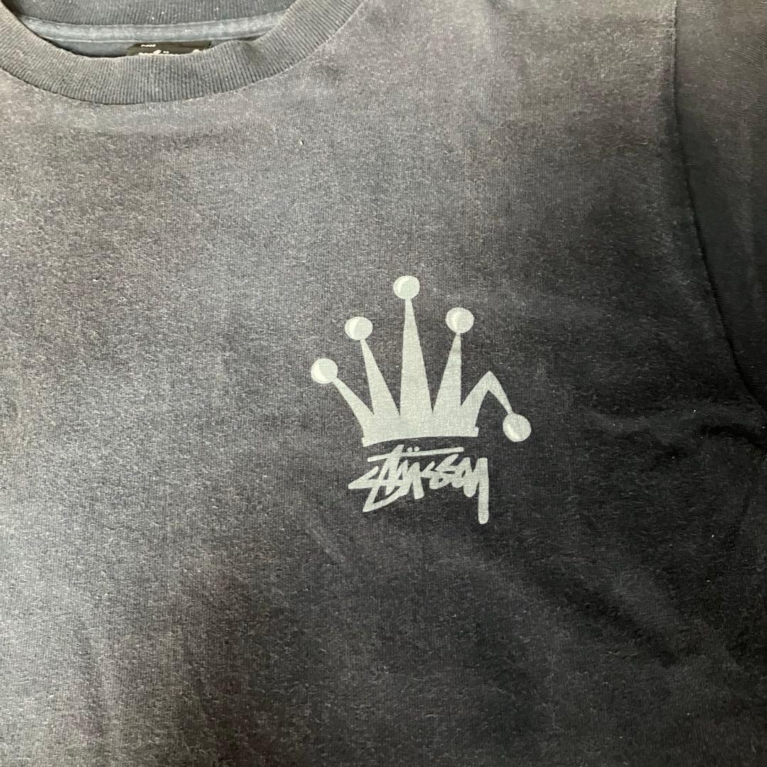 希少 Stussy 80s usa製 クラウン ブラック フェード 短丈 90s