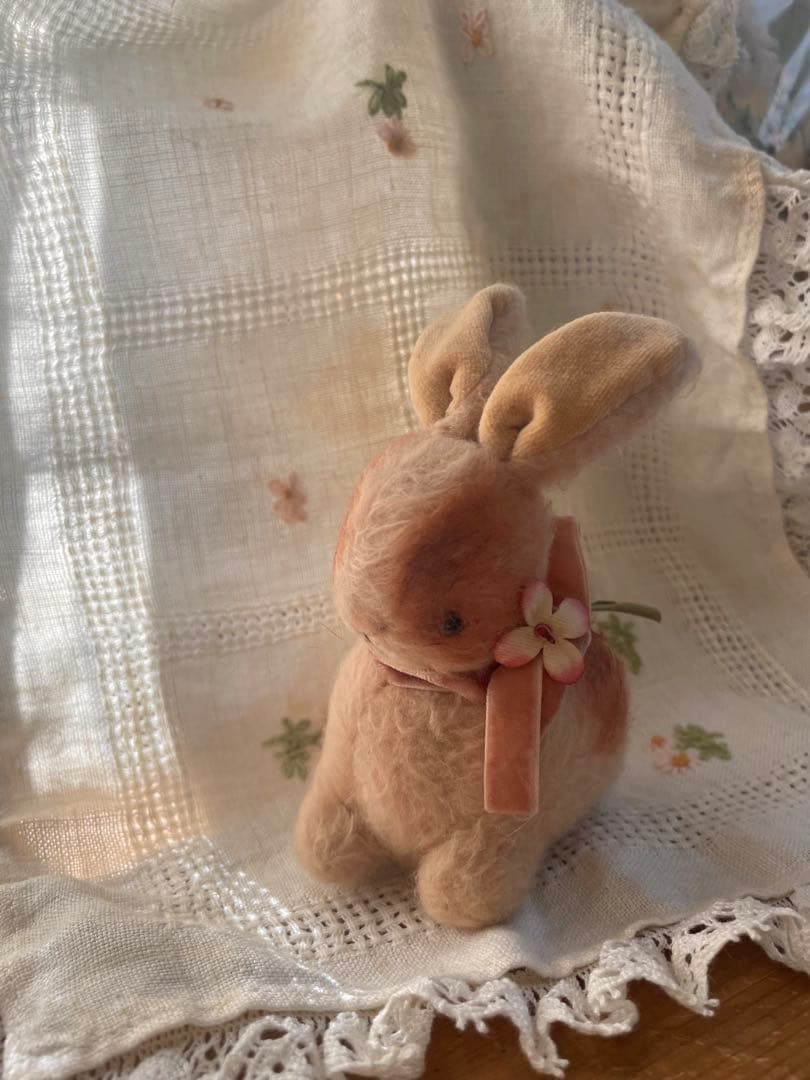 作家さま　アンティーク風　うさぎ　ぬいぐるみ