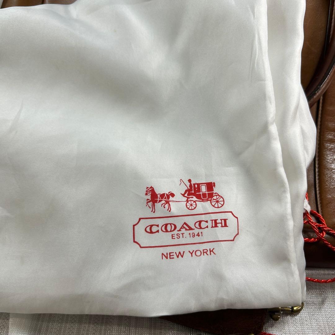 COACH ブラウン レザー ビジネスバッグ