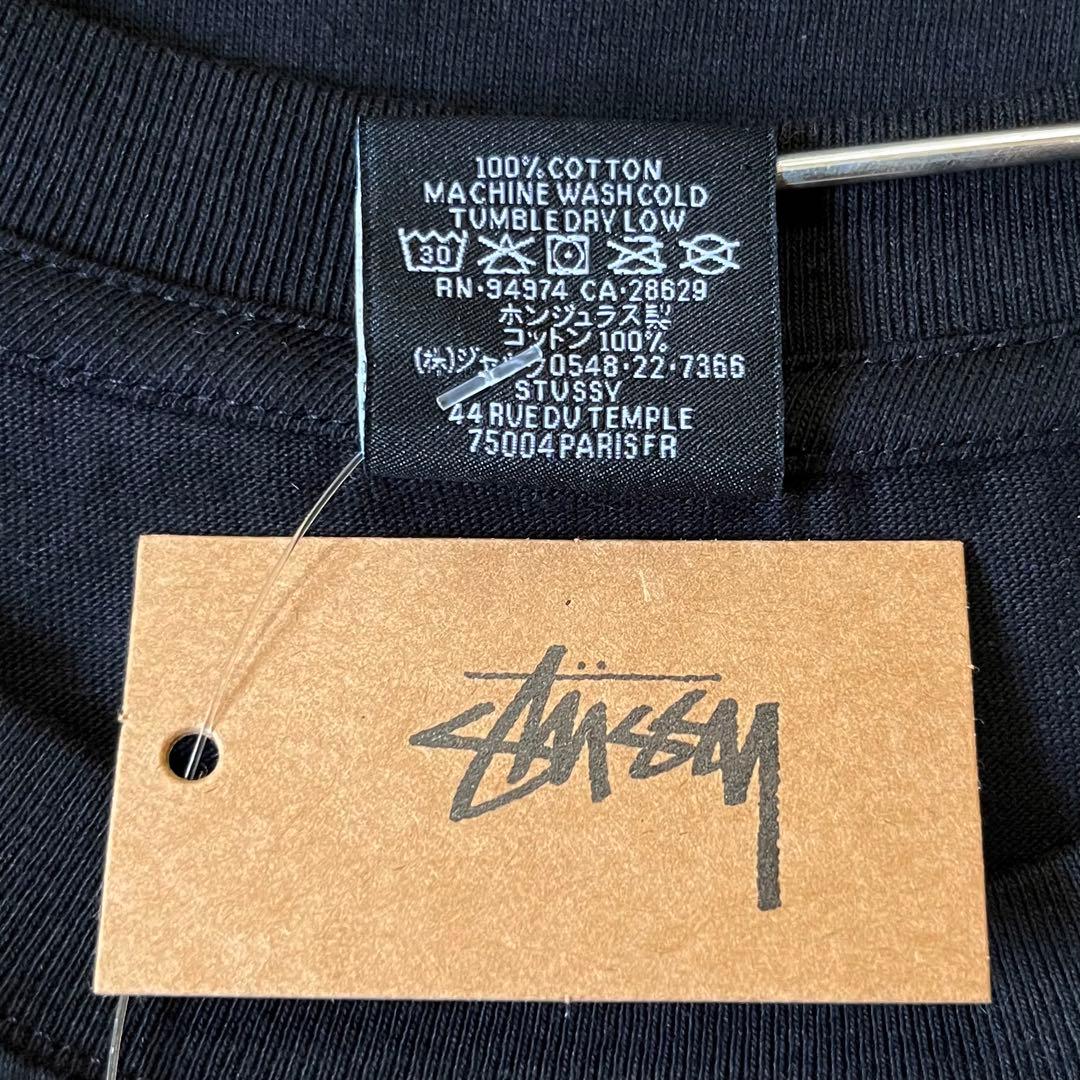 【新品】【両面プリント】ステューシー　Tシャツ　L　ブラック