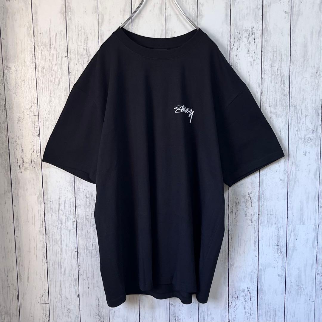【新品】【両面プリント】ステューシー　Tシャツ　L　ブラック