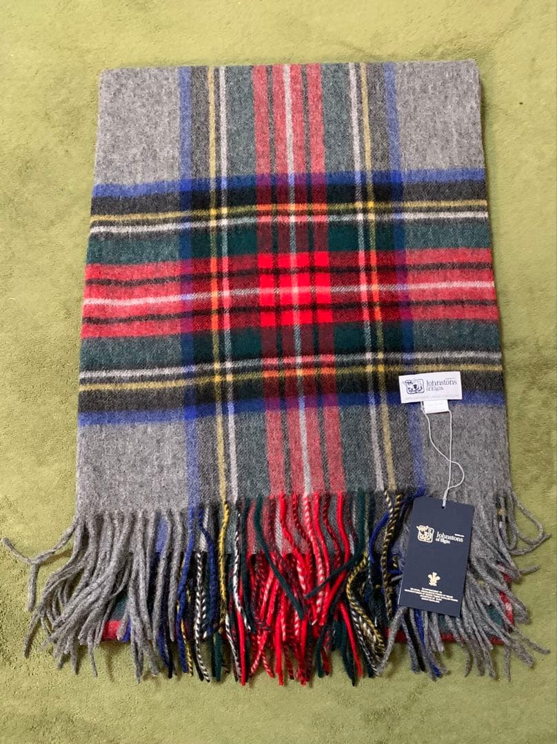 R*n様 ジョンストンズ大判マフラースカーフ　カシミア　100%グレースチュワー