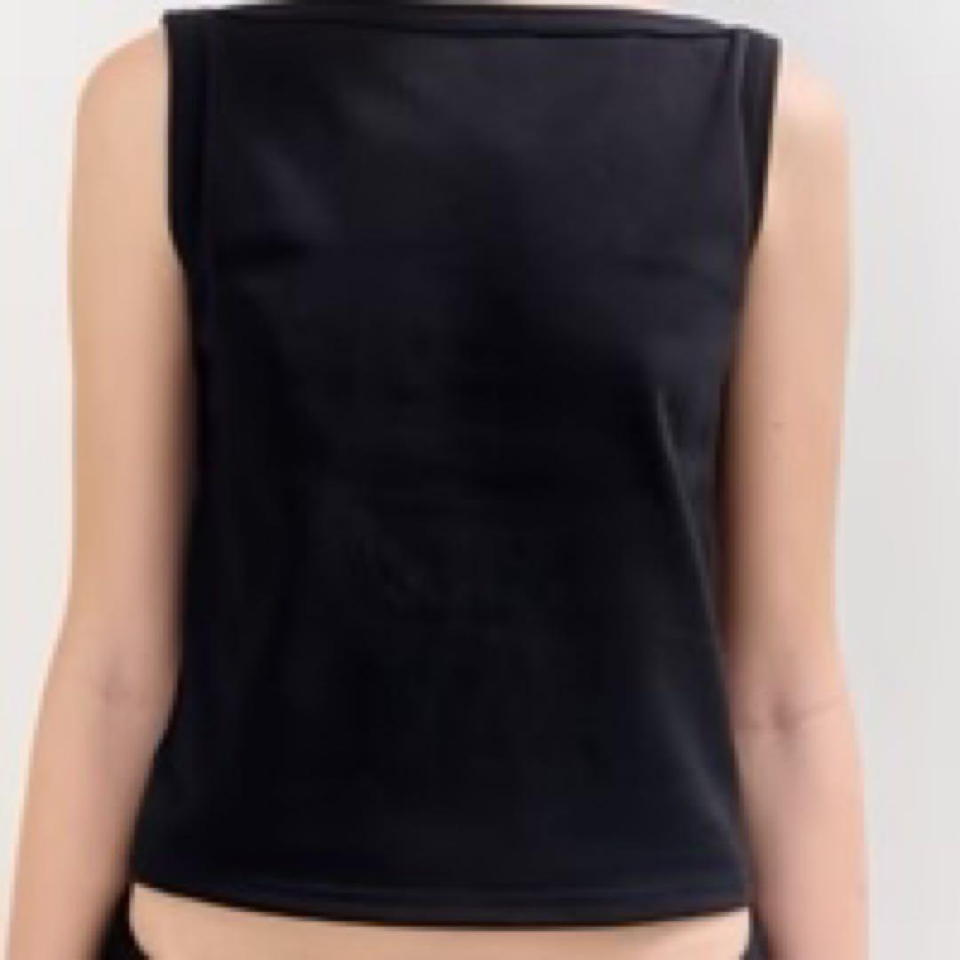 トップス draw drawers Cotton Boat Neck Tanktop