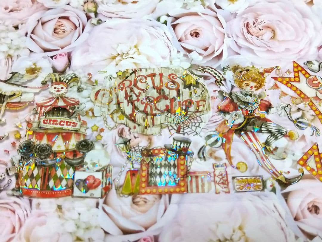 ✩のこり１✩J368＃乐园舞会(贝壳光)shine切り売り海外人物マステ女の子